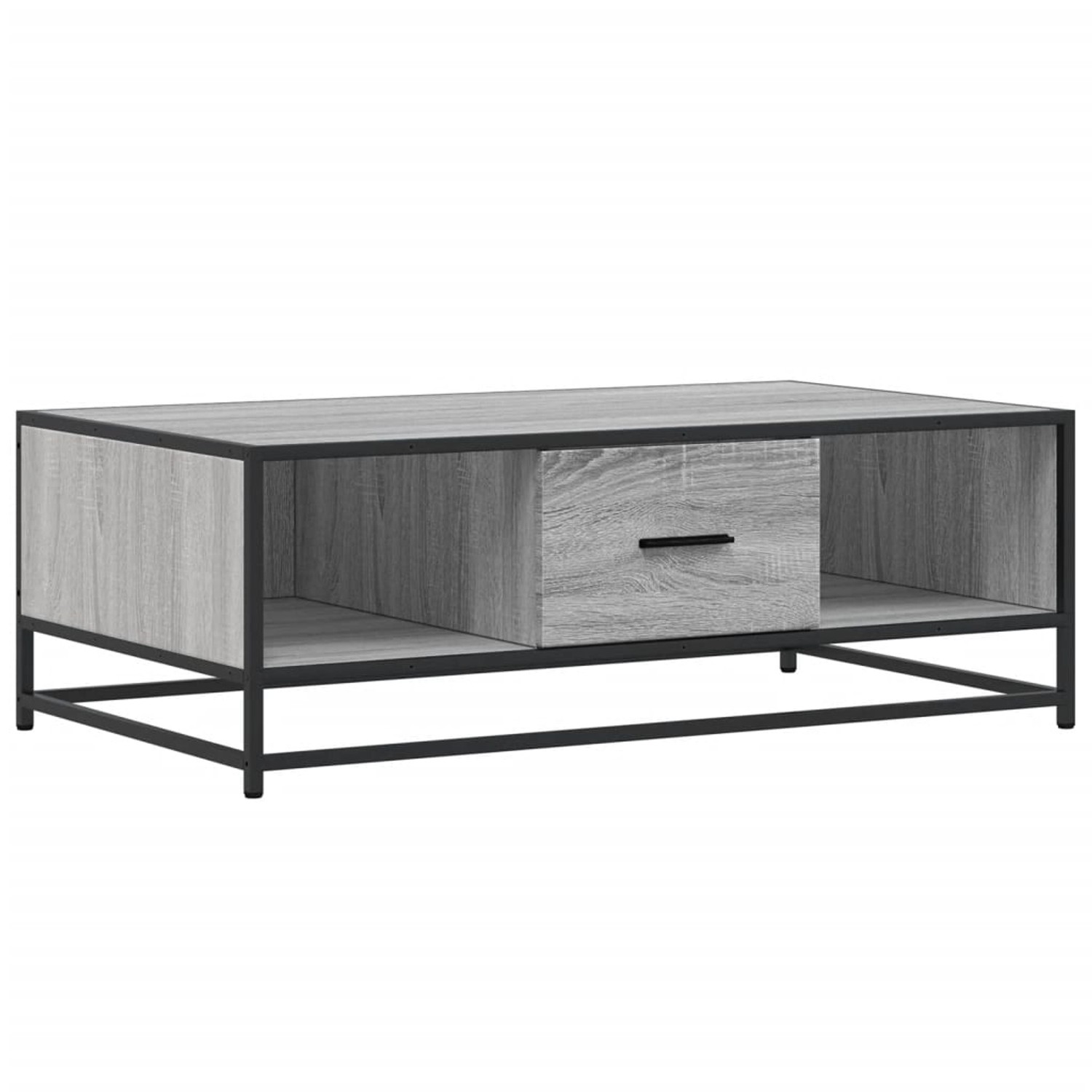 vidaXL Couchtisch Grau Sonoma 100x57x35 cm Holzwerkstoff und Metall 848762