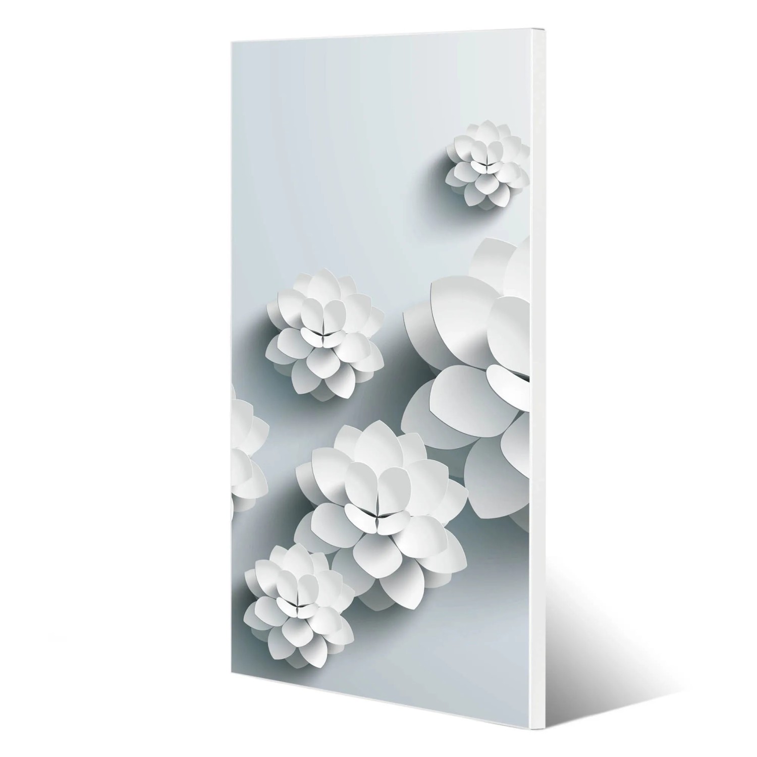 Banjado® Glas Magnettafel 50x50 Cm – Motiv Magische Lotusblüte, Mit 4 Magneten