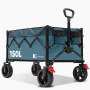 Sunula Bollerwagen, faltbar, grün, mit 120 kg Tragkraft für Camping & Freizeit.