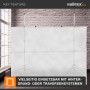 Transparenter Walimex Diffusor Stoff 3x3m auf Stativsystem als Fotohintergrund für weiches Licht im Studio.