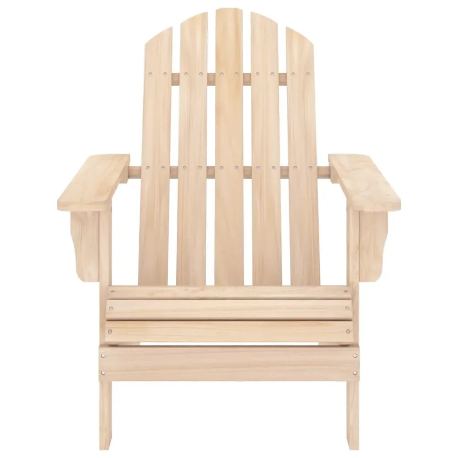 Adirondack Gartenstuhl mit Tisch aus Tannenholz, unbehandelt. Gartenmöbel-Set für Terrasse und Garten.