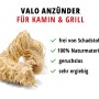 Valo Anzünder aus Naturmaterialien für Kamin und Grill, 1 kg.