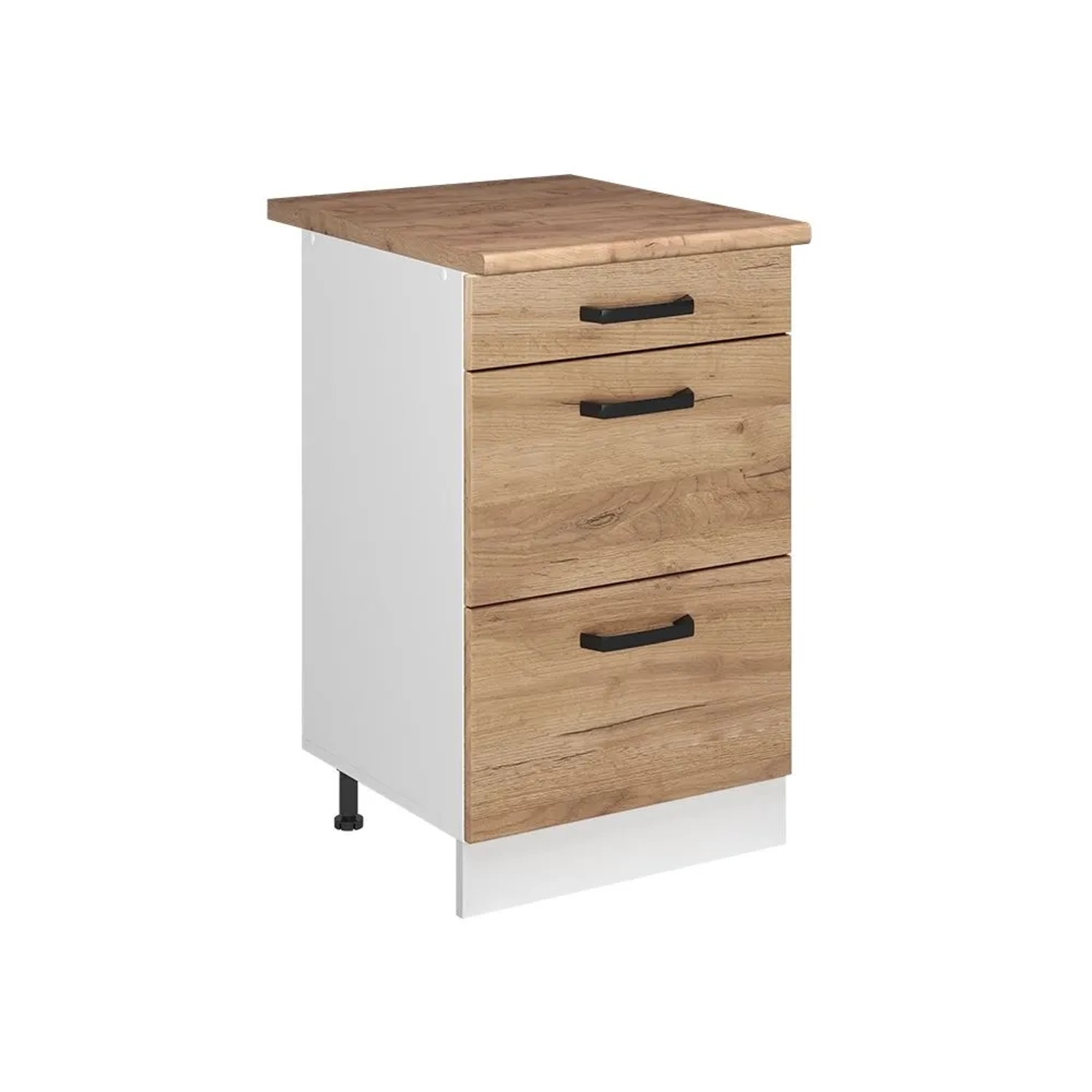 Vicco Küchenunterschrank R-Line Goldkraft Eiche/Weiß 50 x 82 Arbeitsplatte Goldkraft Eiche Art Nr 69684