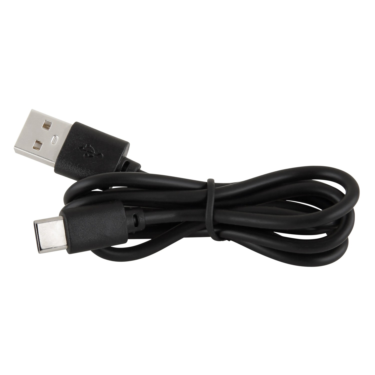 Schwarzes USB-A zu USB-C Kabel für Globo Angelika LED-Tischleuchte.