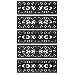 vidaXL Stufenmatten 5 Stk 25x75 cm Gummi 155628