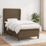 Braunes vidaXL Boxspringbett (90x200 cm) mit Matratze und hohem Kopfteil.