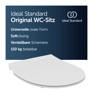 Ideal Standard Antibakterieller WC-Sitz mit Absenkautomatik Sandwich Design