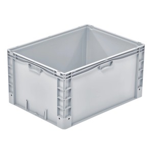Graue Eurobox-System Box B, 80x60x42 cm, für Lagerung und Transport. Aufbewahrungsbox aus Kunststoff.
