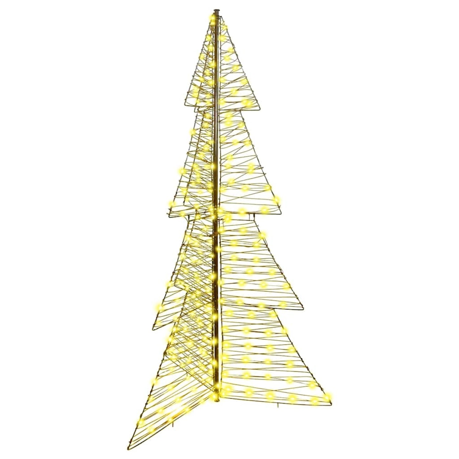 vidaXL Weihnachtsbaum mit 240 LEDs Warmweiß 180 cm Rattan 42019222