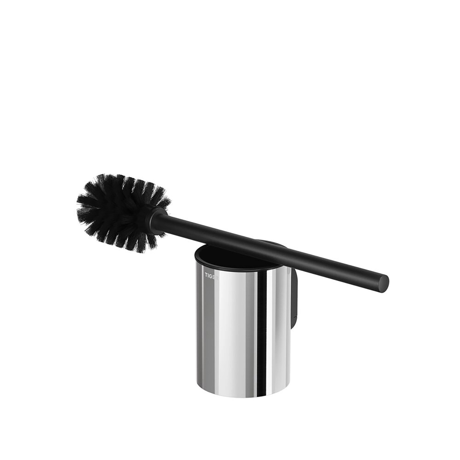 Tiger Toilettenbürste Ace mit Halter, Edelstahl poliert. WC-Bürste für Badezimmer und Gäste-WC.