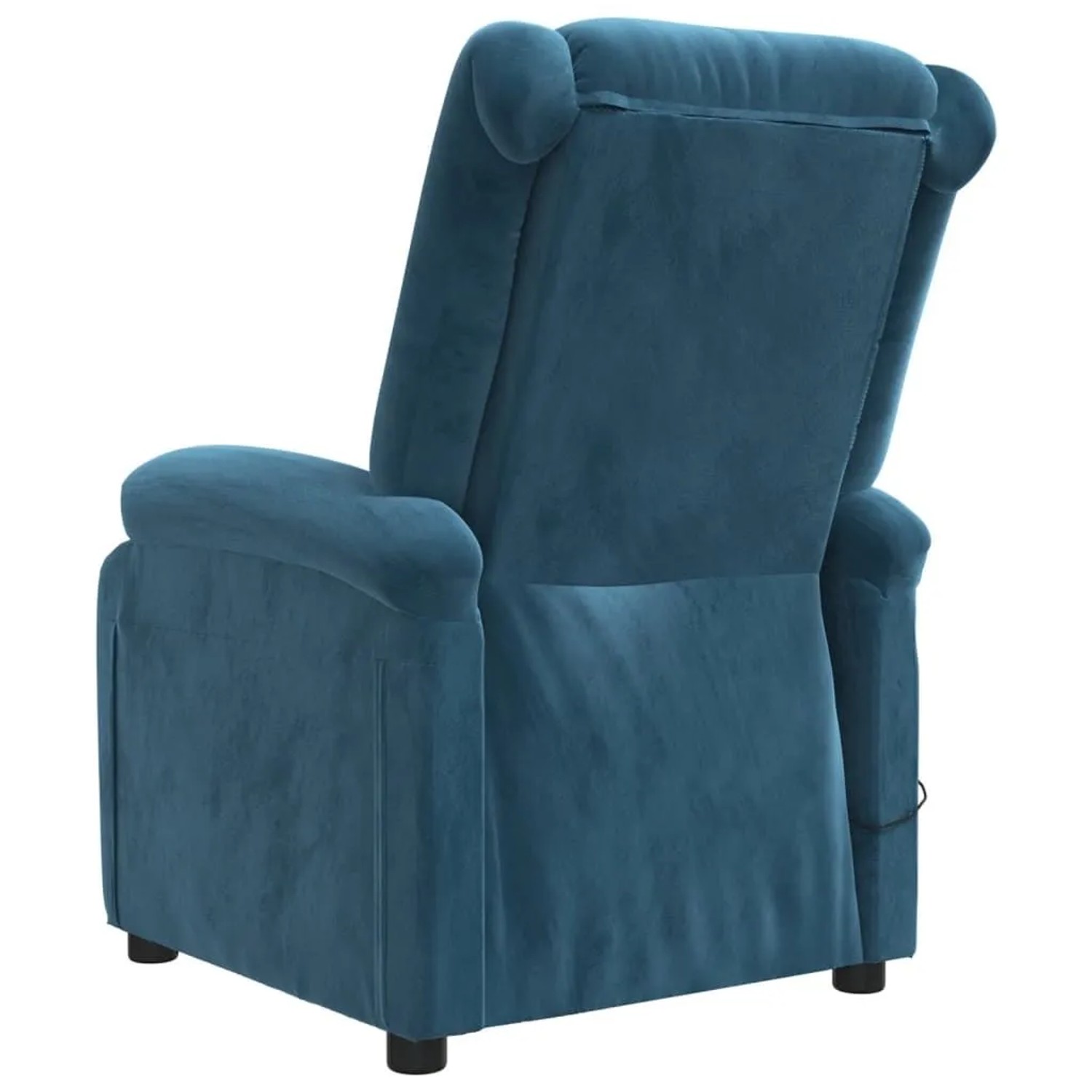 vidaXL Elektrischer Massagesessel Blau Samt 3098414_6