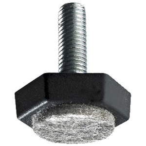 Hettich Bodenausgleichsschraube mit Filzgleiter, M8, zur Montage an Möbelbeinen.