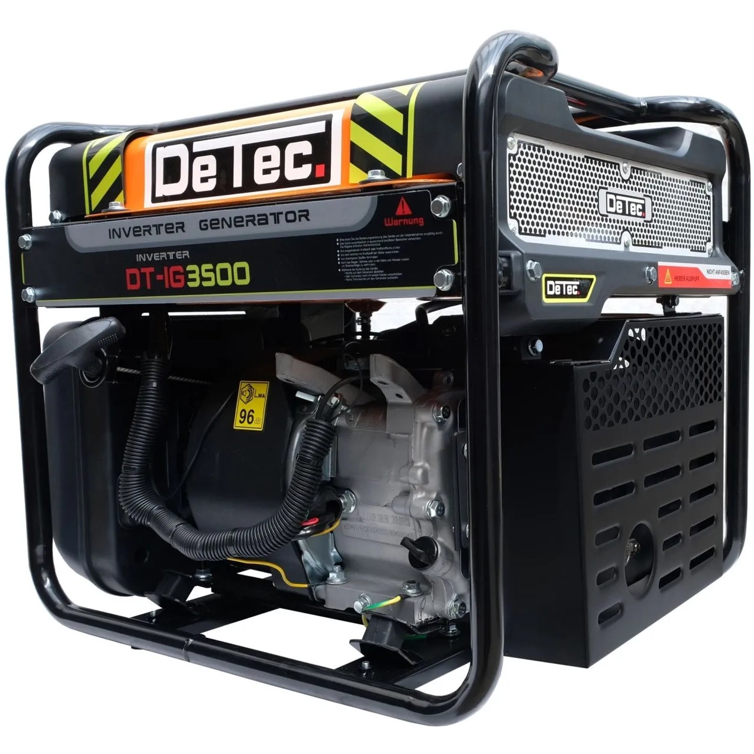 DeTec. Inverter Stromerzeuger 3,5 kW, Benzin Stromgenerator für Haus, Garten & Camping.
