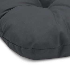 Beautissu Lisa Stuhlkissen, 40x40cm, Anthrazit, 4er-Set. Quadratisches Sitzkissen mit Steppung.