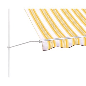 Spannstützen für Fallarmmarkise Line, weißes Gestell. Zubehör für Sonnenschutz.