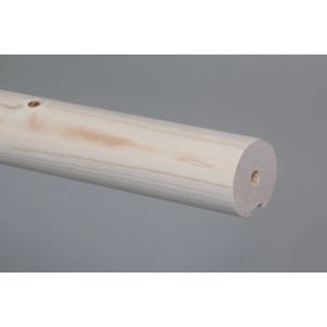 Handlauf Fichte Massivholz Ø 52 mm - Länge 2.250 mm für Innen & Außen