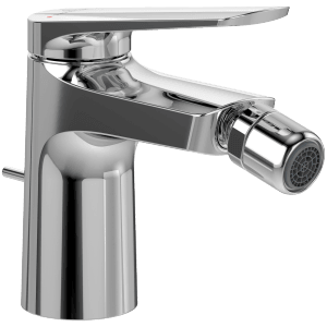 Villeroy & Boch Oasis Bidetarmatur Einhebelmischer mit Zugstange Keramikkartusche Wassersparend Auslaufhöhe 73mm Chrom