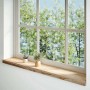 vidaXL Fensterbänke 2 Stk Unbehandelt 110x20x2 cm Massivholz Eiche 4009097_2