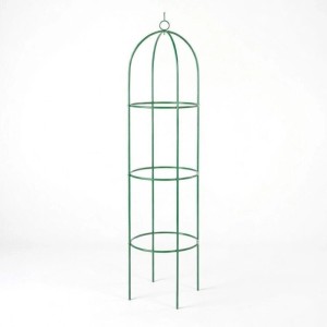 TTL GARDEN Obelisk Rankhilfe XL 195 x 40 cm Metall Pulverbeschichtet Rankgitter Rosensaeule Kletterhilfe für Rosen Clematis