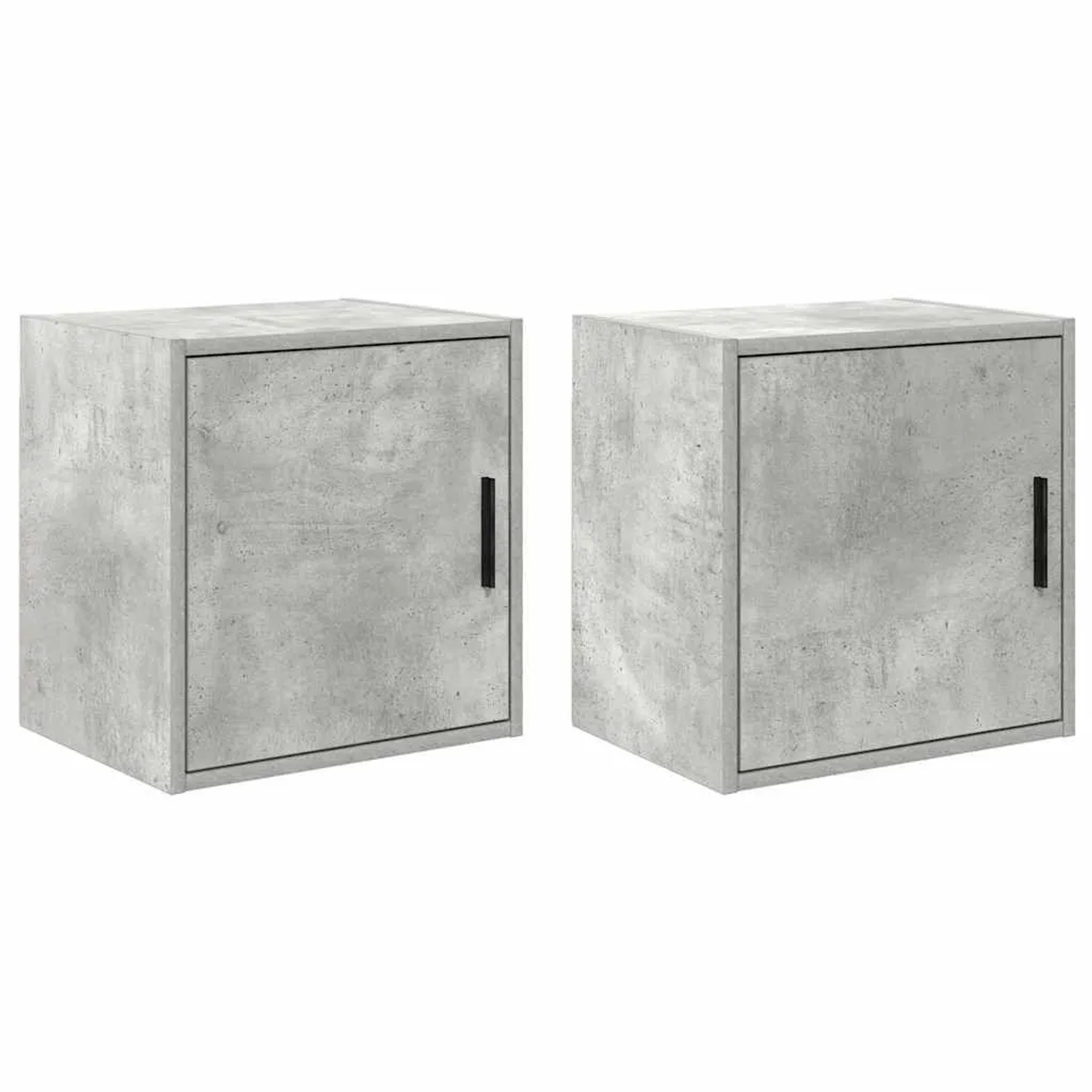 vidaXL Garagen-Wandschränke 2 Stk Betongrau Holzwerkstoff 860632
