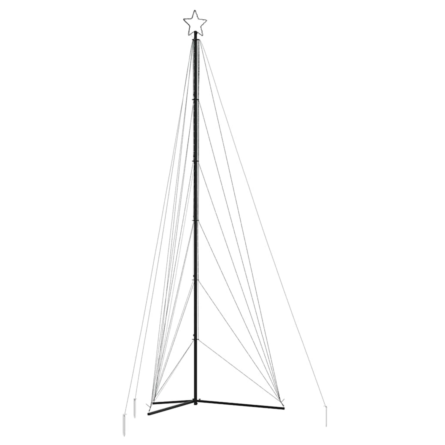 vidaXL LED Weihnachtsbaum 861 LEDs Kaltweiß 478 cm 4016425