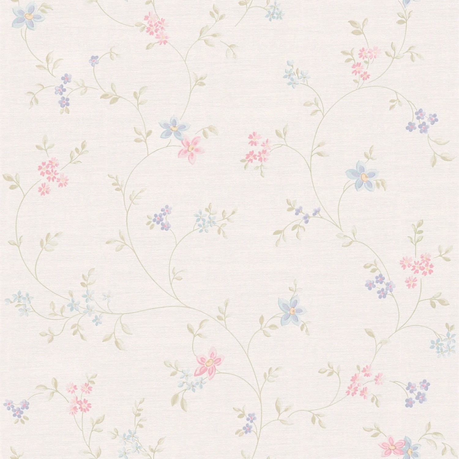 Bricoflor Shabby Chic Vintage Tapete mit Blumen Hell Ideal für Landhaus Küc günstig online kaufen