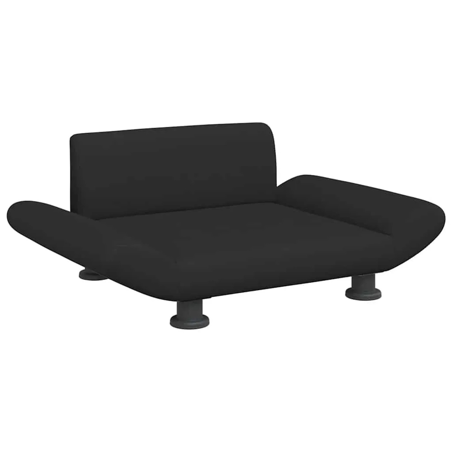 vidaXL Hundebett Schwarz 70x45x28 cm Stoff 172000