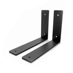 HEVVA Regalwinkel FREIBERG 20 cm Tief 2er Set Schwarz