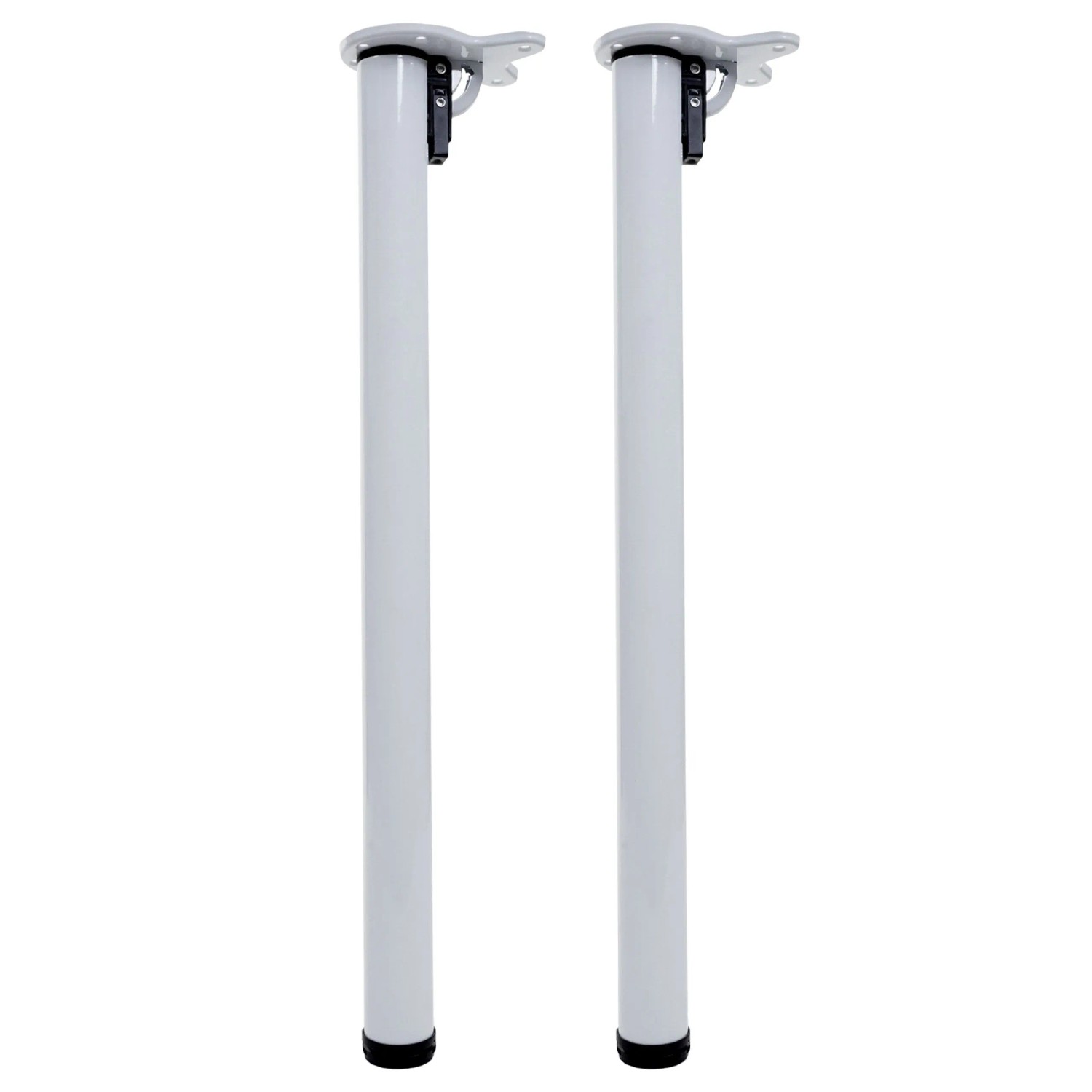 MCW 2er-Set Tischbein H34 Klappbar 72cm Weiß