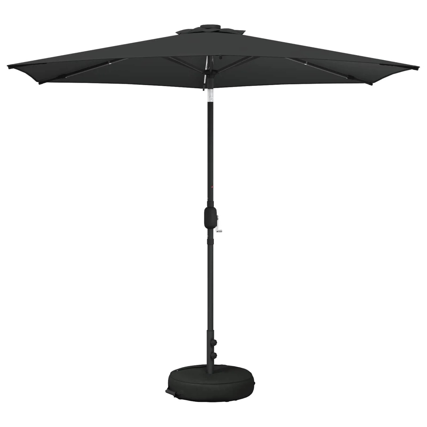 vidaXL Gartenparasol mit LED-Lichtern und Sockel 270 x 270 cm 42036260