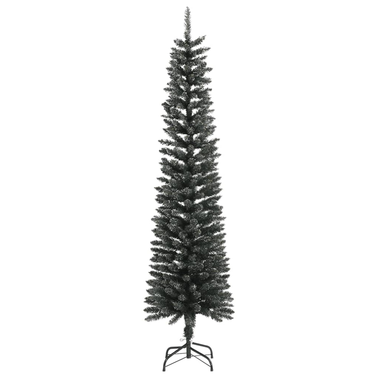 vidaXL Künstlicher Weihnachtsbaum mit Ständer Schlank Grün 210 cm PVC 345186