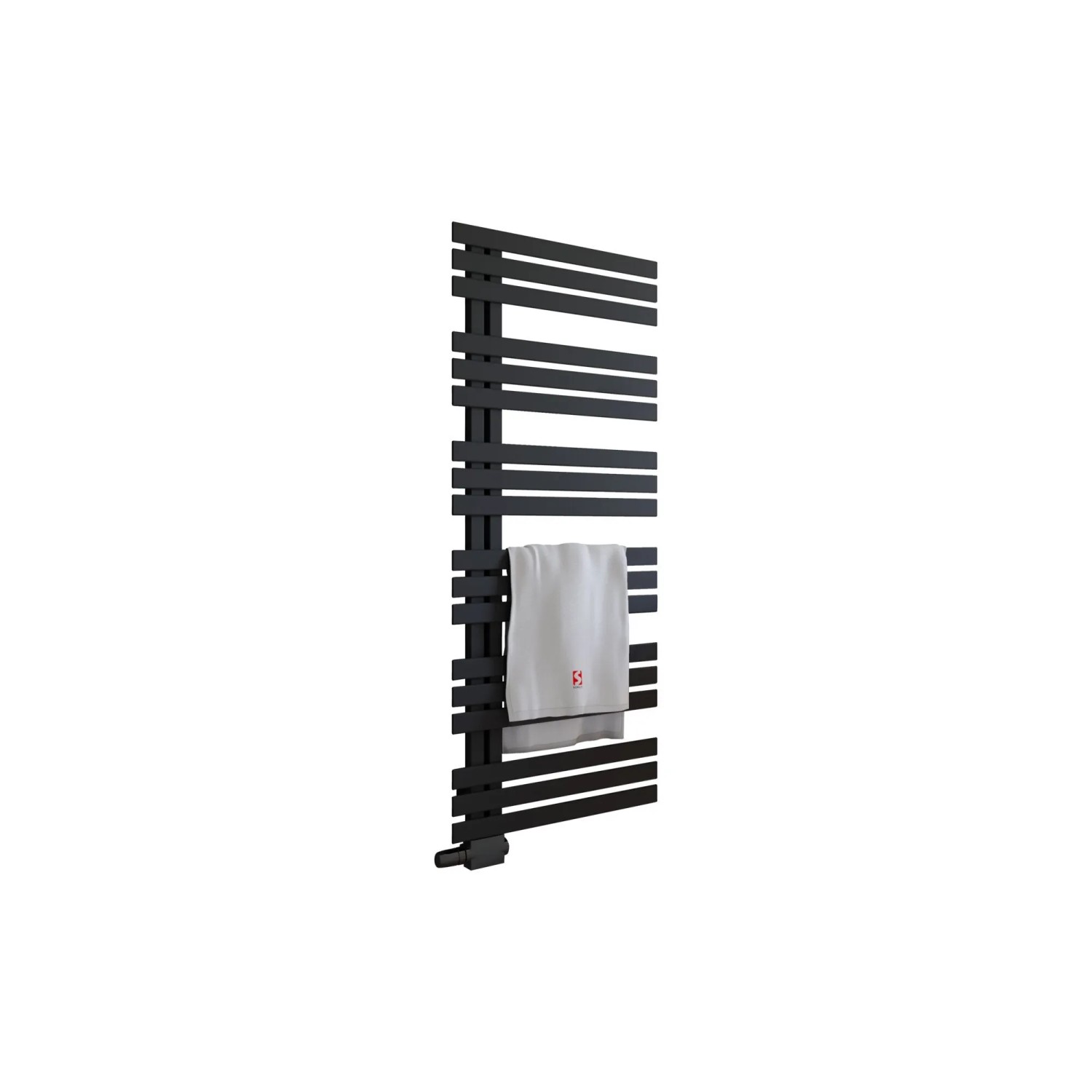 Schulte Emma Badheizkörper 60 x 150 cm 680 W Mittelanschluss Schwarz