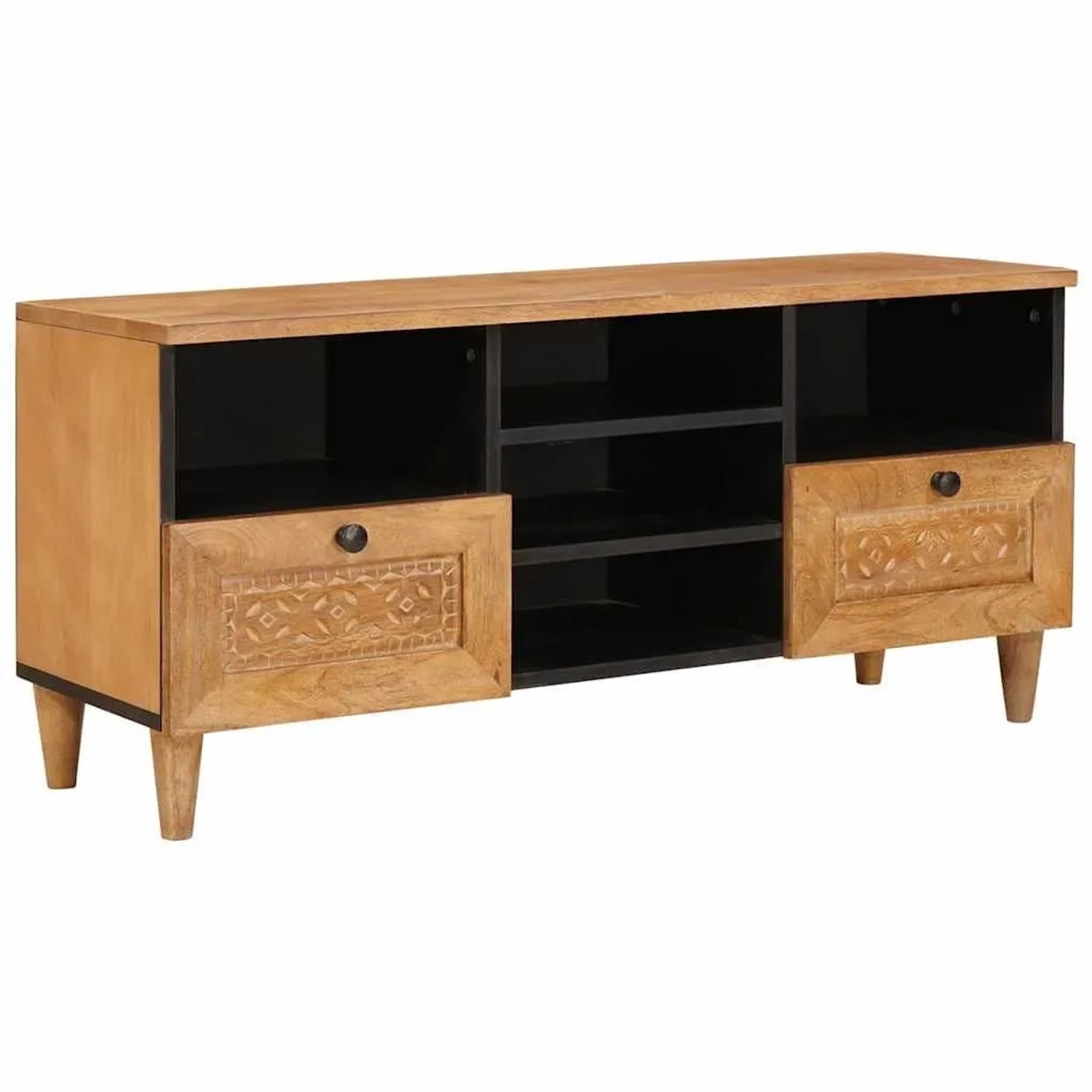 vidaXL TV-Einheiten mit Regal Hellbraun 100 x 33 x 46 cm Holzwerkstoff 4018098