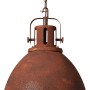 Rostfarbene Brilliant Pendelleuchte Jesper, Ø 47 cm, im Industrie-Stil für Wohnraumbeleuchtung.
