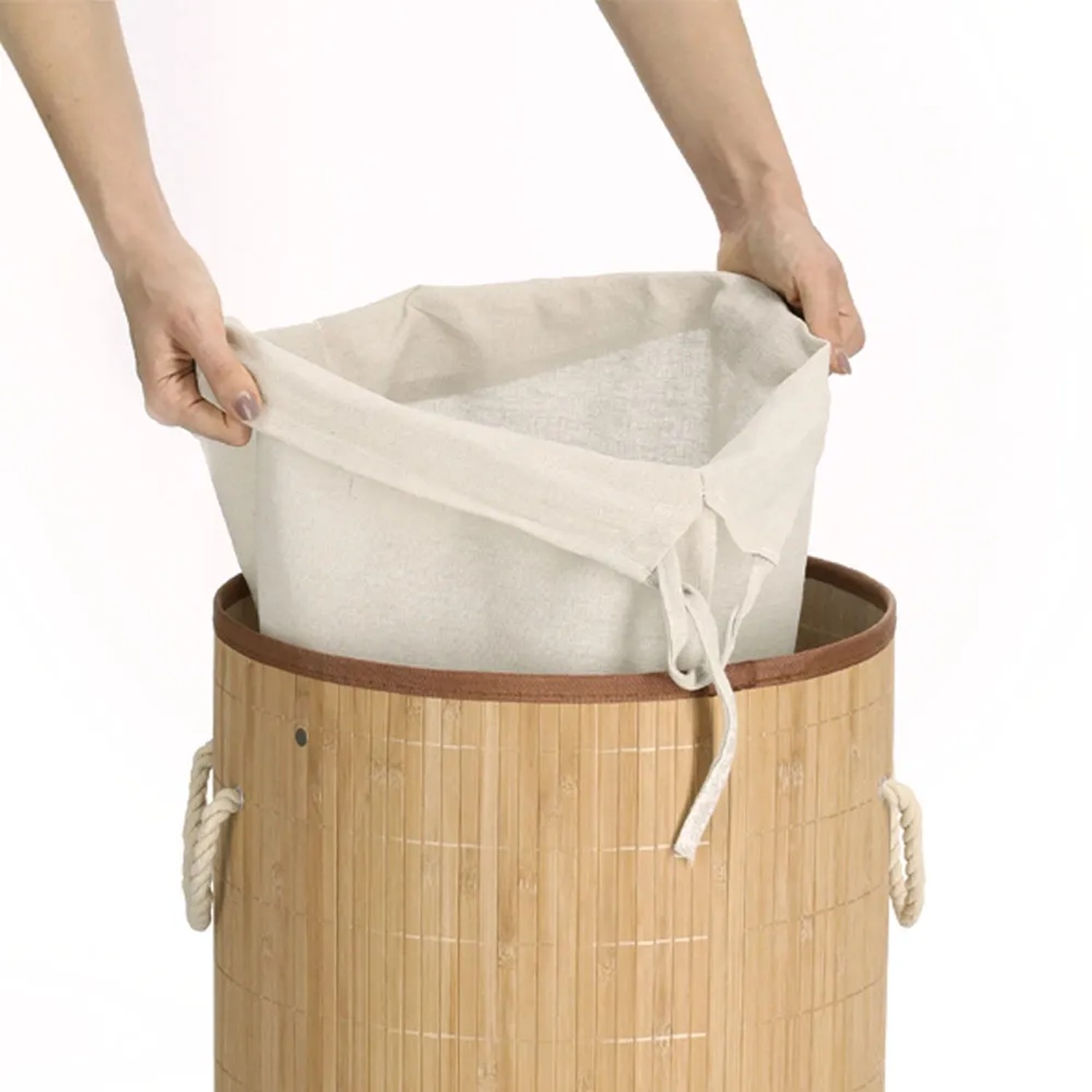 Zeller Present Wschekorb Bambus 55 l 35 x 60 cm Natur kaufen bei OBI
