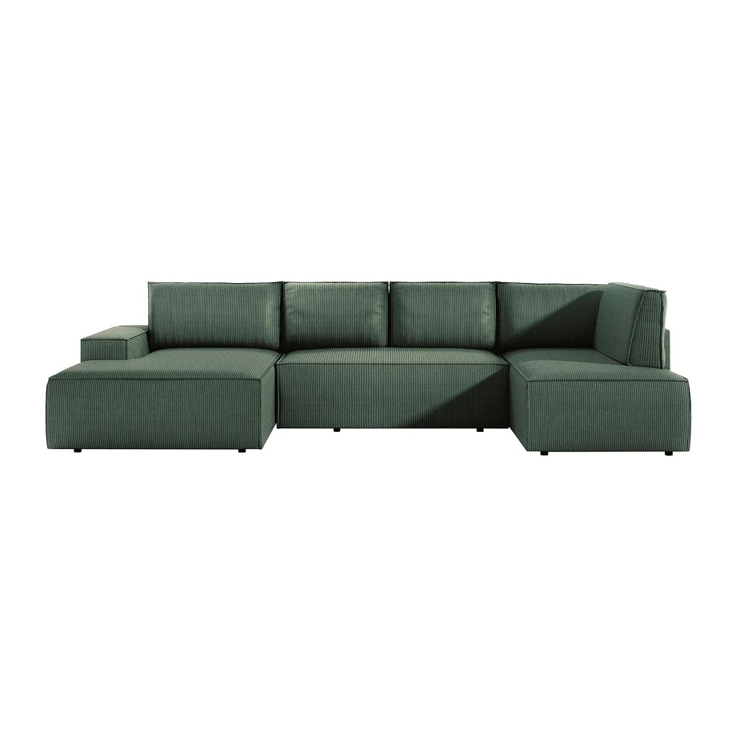 Vente-unique Schlafsofa Amelia Grün 349 cm