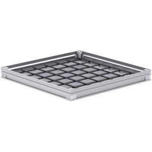 ACO Schachtabdeckung FI 2.0 Flex B125, 600x600 mm, Aluminium, für Bodenbeläge