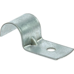 Metall-Einzelschelle, 15-16 mm, zur Befestigung von Rohren und Kabeln.