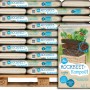 Palette Floragard Universal Hochbeeterde-Kompost, 1200L, Bio-Kompost für Hochbeete und zur Bodenverbesserung.