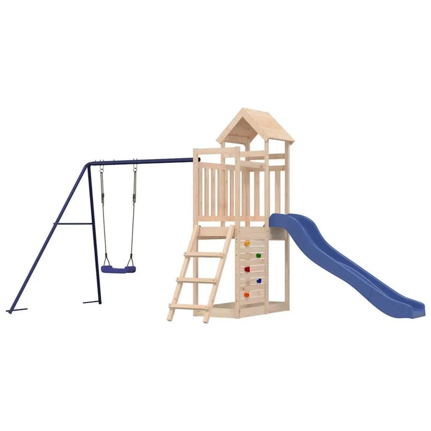 vidaXL Spielturm Massivholz Kiefer 3155891