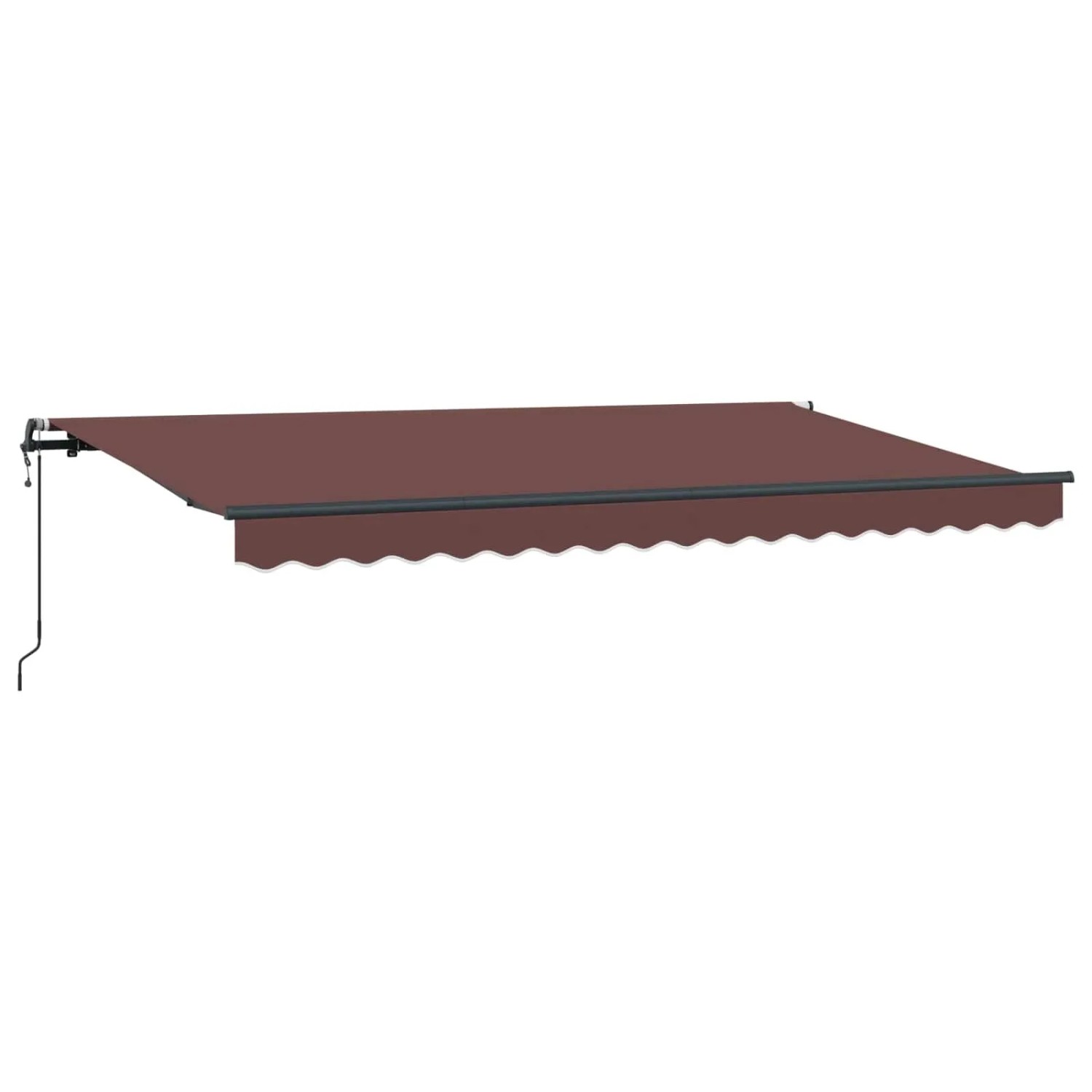 vidaXL Einziehbare Markise Braun 400 x 200 cm Stoff 3329822