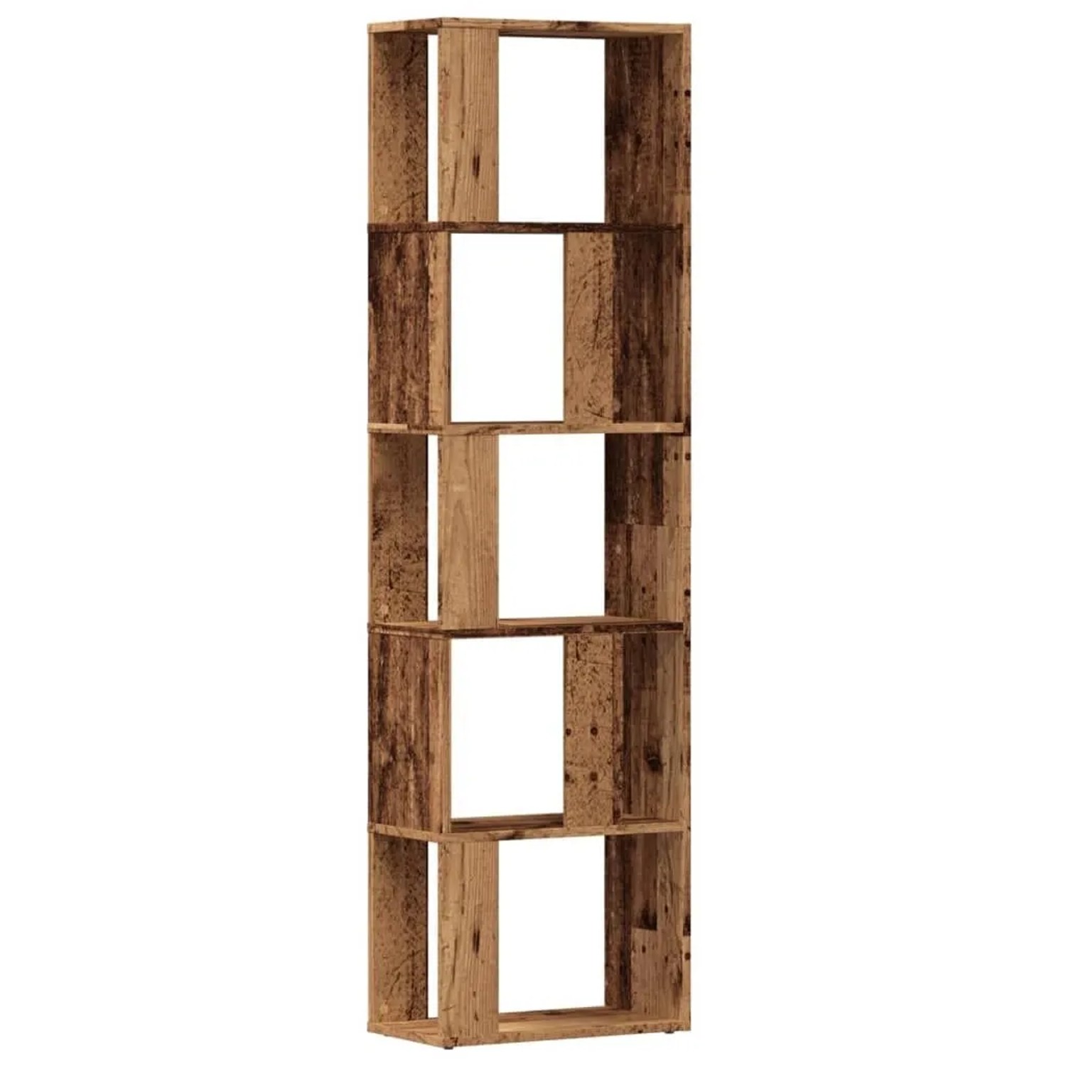 vidaXL Bücherschrank Altholz-Optik 45x24x159 cm Holzwerkstoff 855784