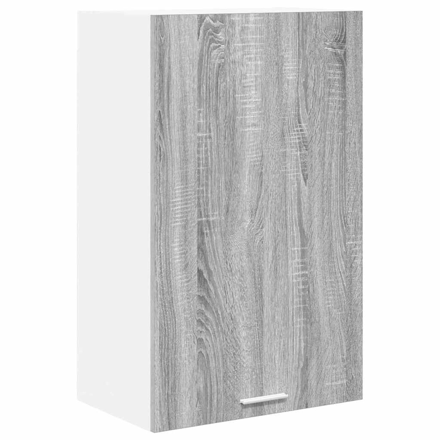 vidaXL Hängeschrank mit Tür Riga Grau Sonoma und Weiß 50 x 31 x 80 cm 88427 günstig online kaufen