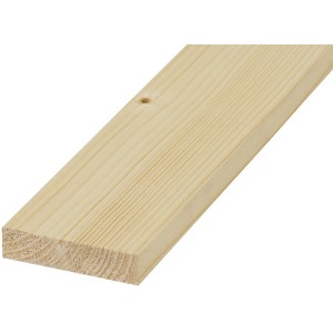 Sägeraues Konstruktionsvollholz Schalbrett aus Fichte/Tanne, 24x120x2000 mm.