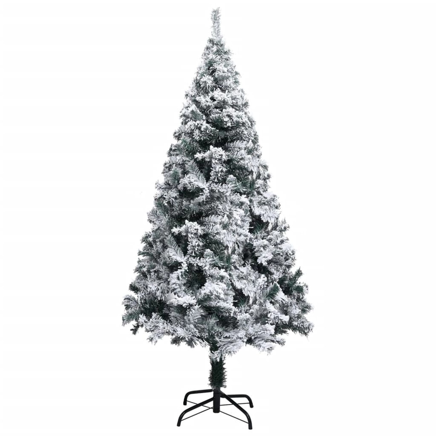 Thumbnail - furnicato Künstlicher Weihnachtsbaum mit Schnee Grün 120 cm PVC