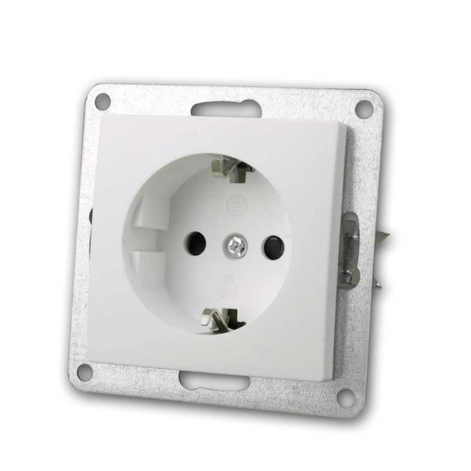 McPower FLAIR Steckdose weiß250V16AUPo RahmeSchrauba günstig online kaufen