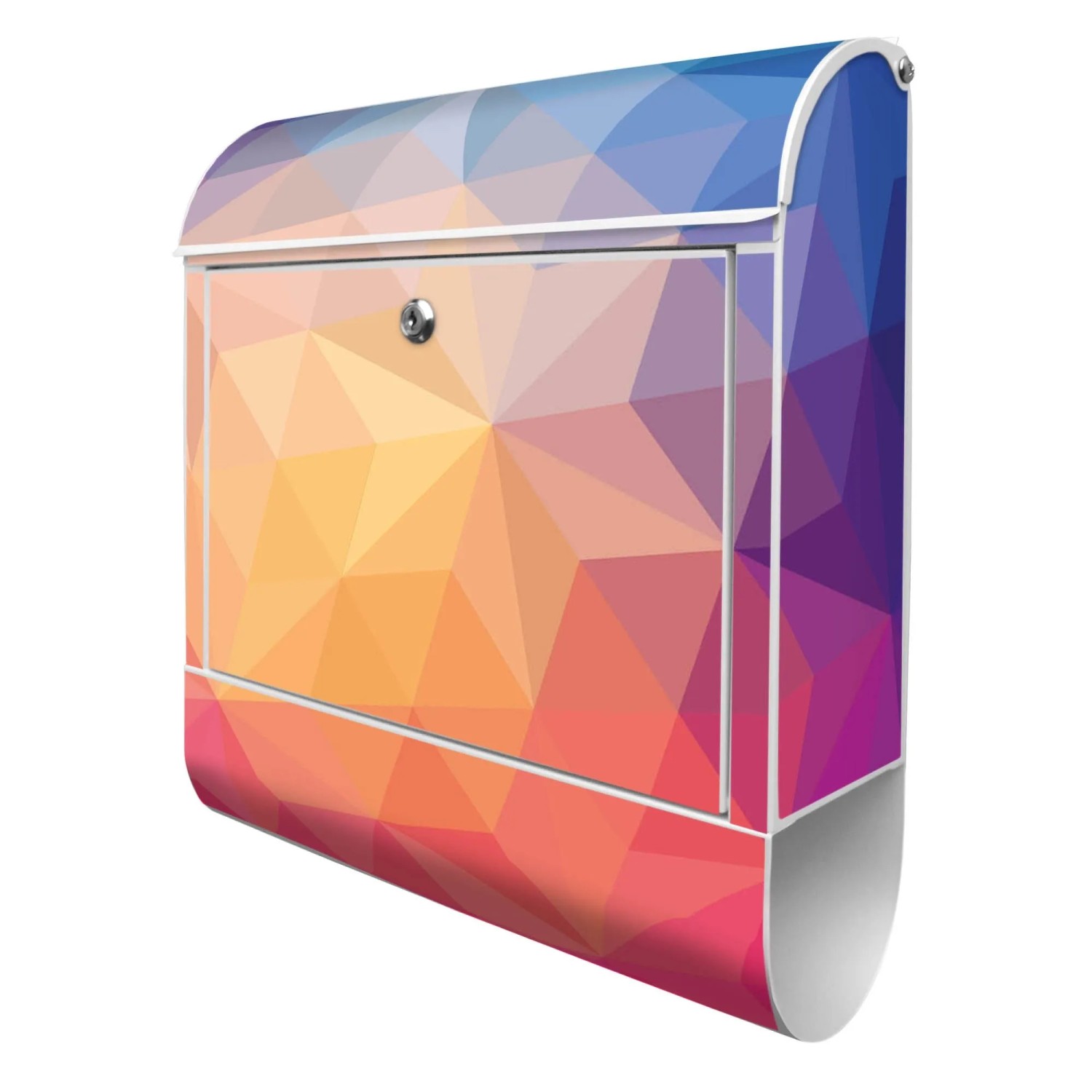 Banjado Design Briefkasten Weiß Pulverbeschichtet 39x47x14cm 2 Schlüssel Mi günstig online kaufen