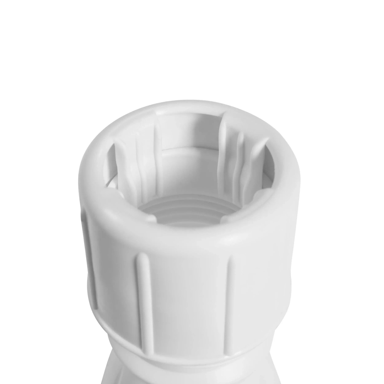 Detailaufnahme: Weißer Doppler Füllsockel (48 l) für Sonnenschirme, passend für Rohre von 33-48 mm.