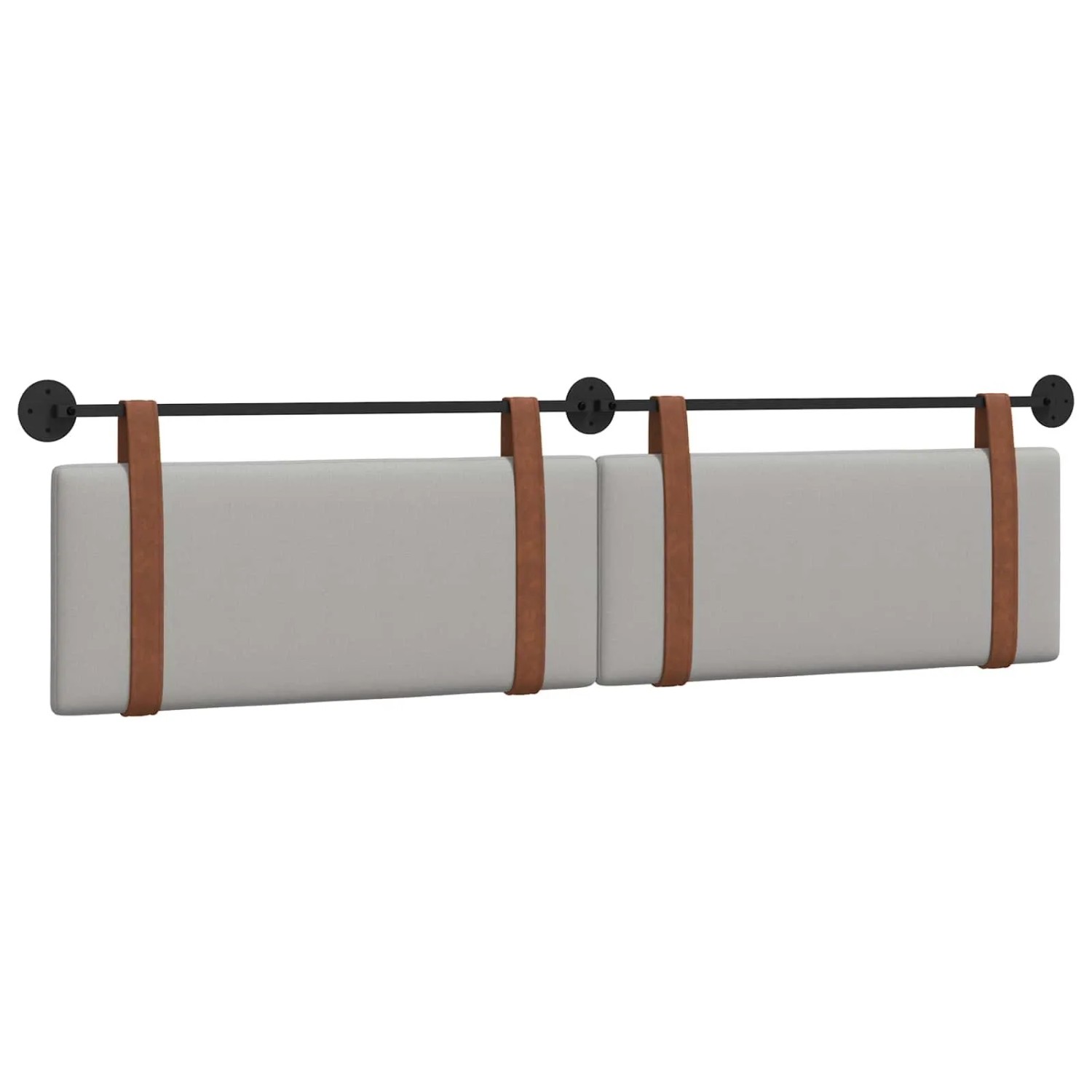 vidaXL Hängevorderseite Uni Wolkengrau 210 x 55 x 5 cm Antikes PU 42031542