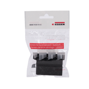 Egger Außenecke Kubisch 6 cm Stein Schwarz 2 Stück